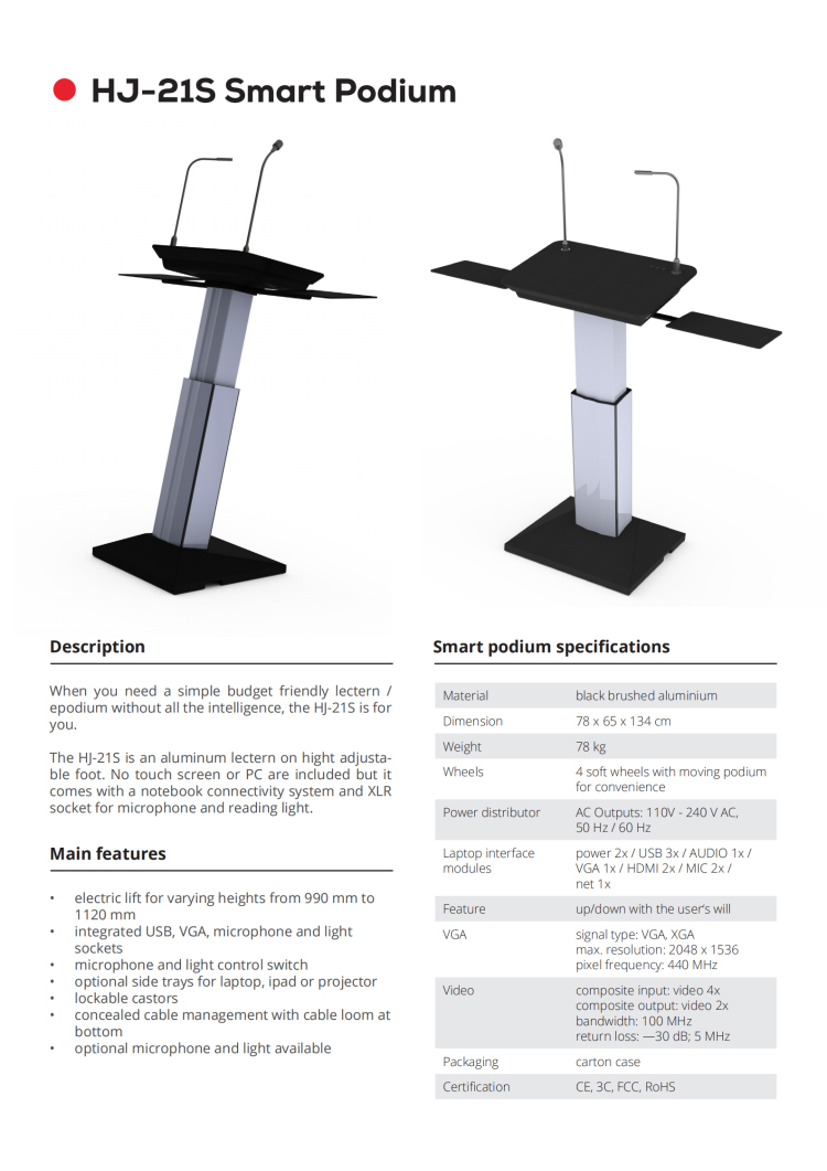 DIGITAL PODIUM HJ-21S