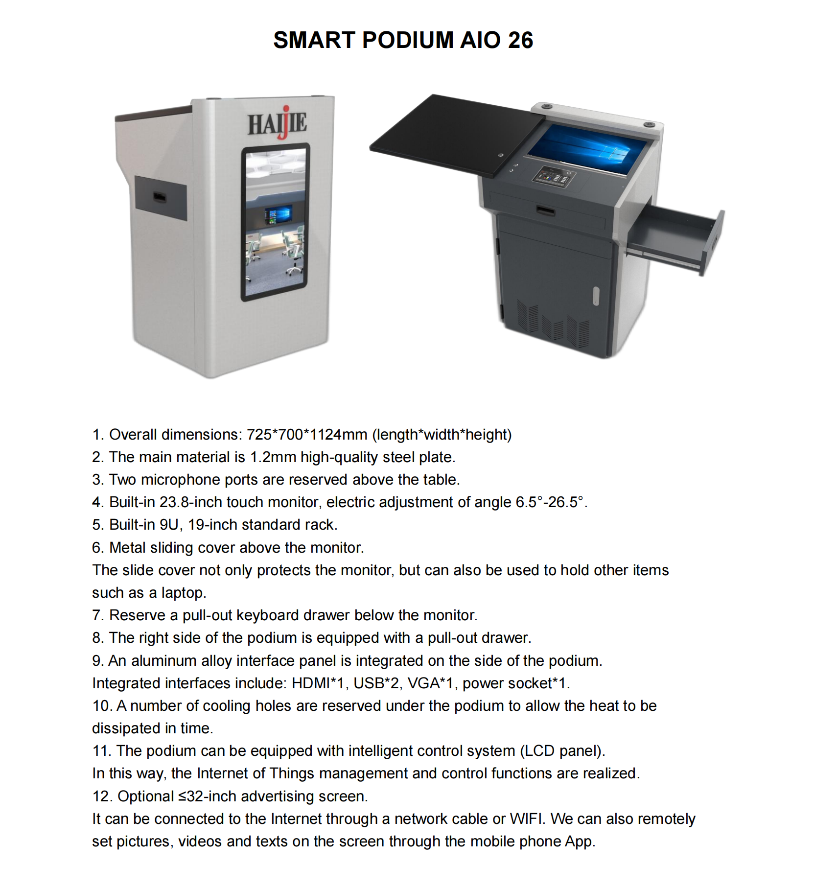 DIGITAL PODIUM AIO 26